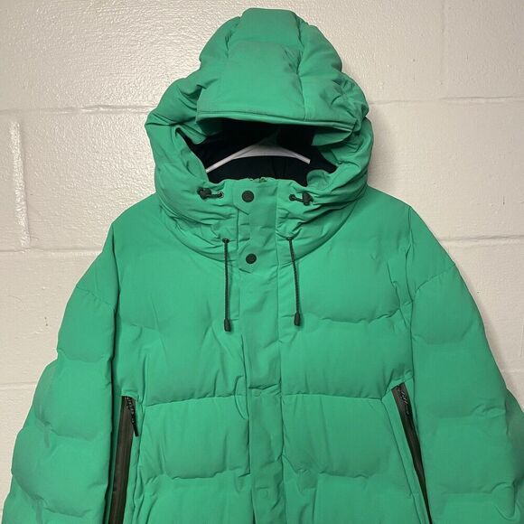 7L 7 Layer System Men Resurgence Down Parka Trek Jacket Coat  XXL Green Ski - Picture 3 of 16